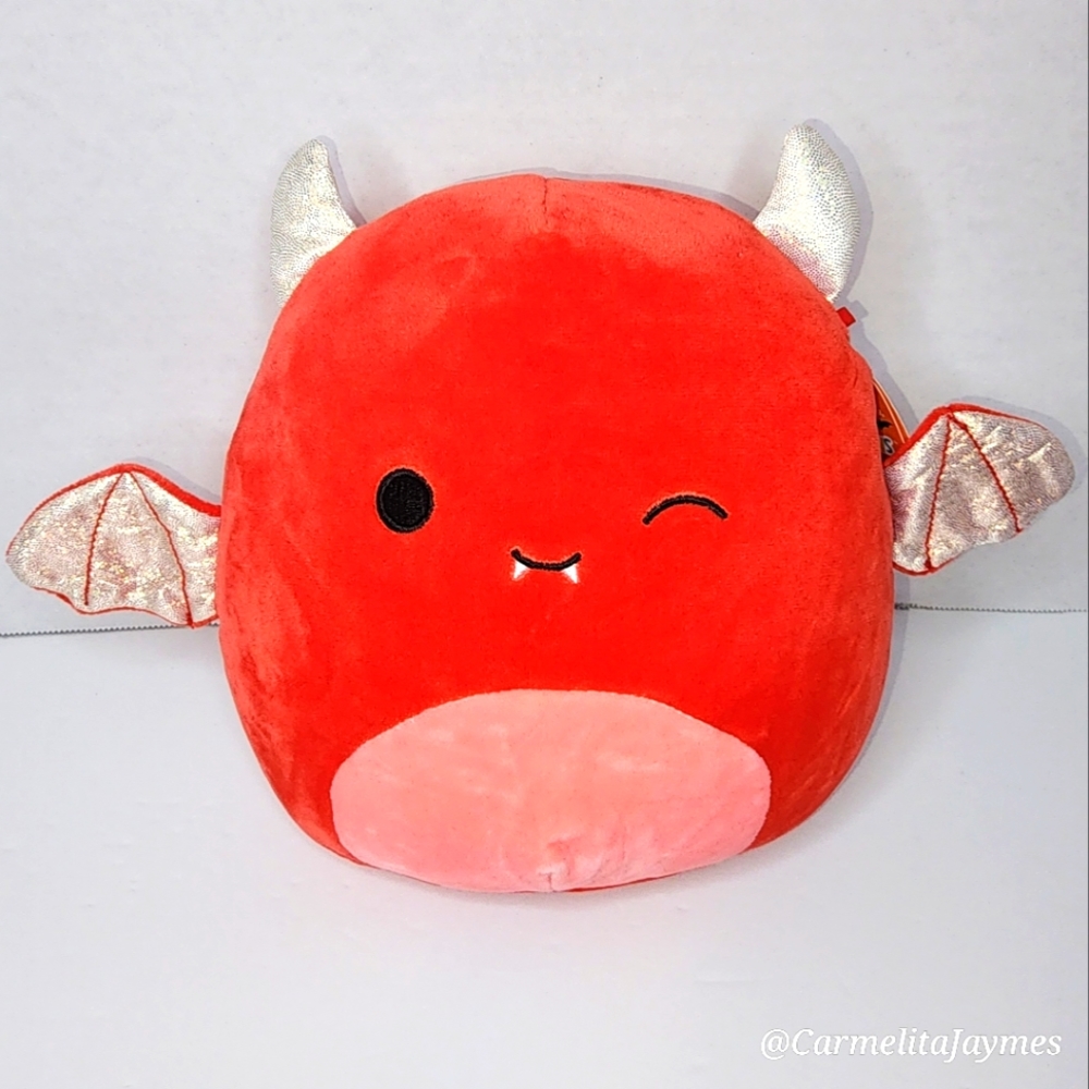 🎃 KARLIE 🦇 Red Demon Bat Halloween 2022 Original Squishmallow by Kelly Toy NWT